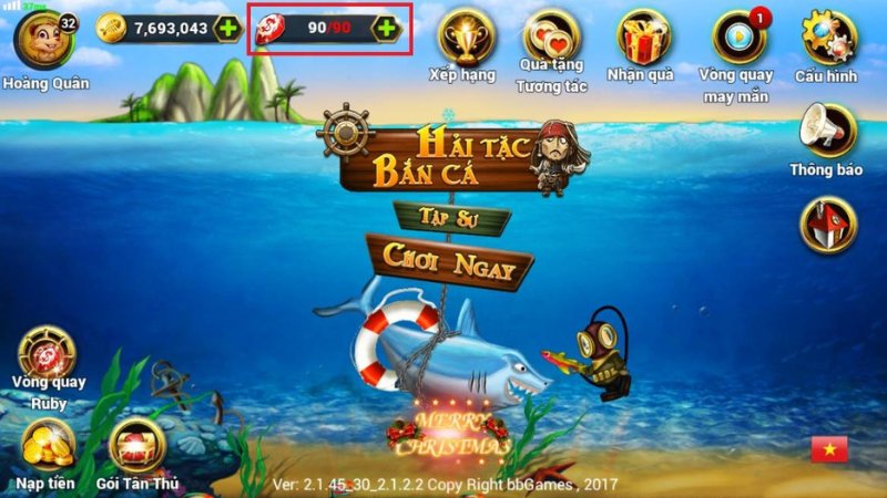 Đồ hoạ game bắn cá hải tặc cực kỳ xuất sắc